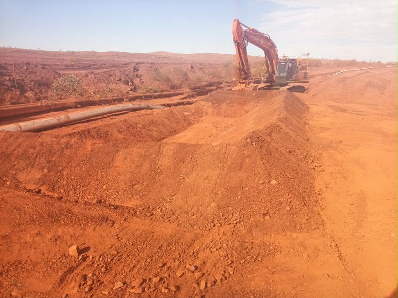 Drainage and earthworks completed on a Pilbara mine site